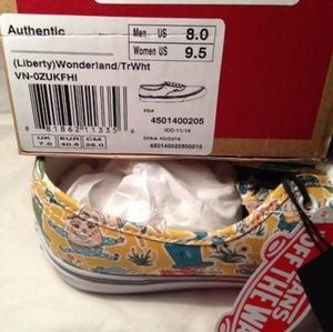 Vans Shoes - Vans Liberty of London Alice in wonderland shoes Vans Shoes - Vans Liberty of London Alice in wonderland shoes